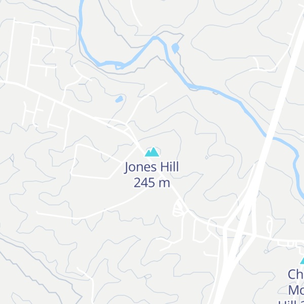 Map of Jones Hill