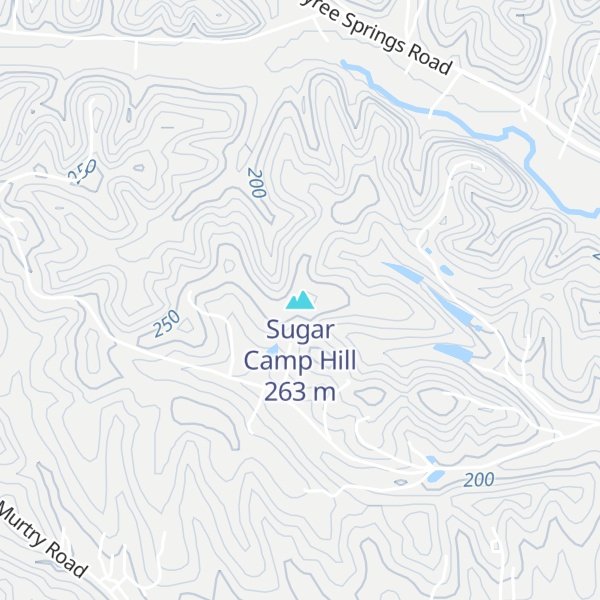 Map of Sugar Camp Hill