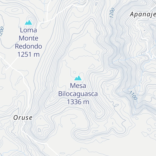 Map of Mesa Bilocaguasca