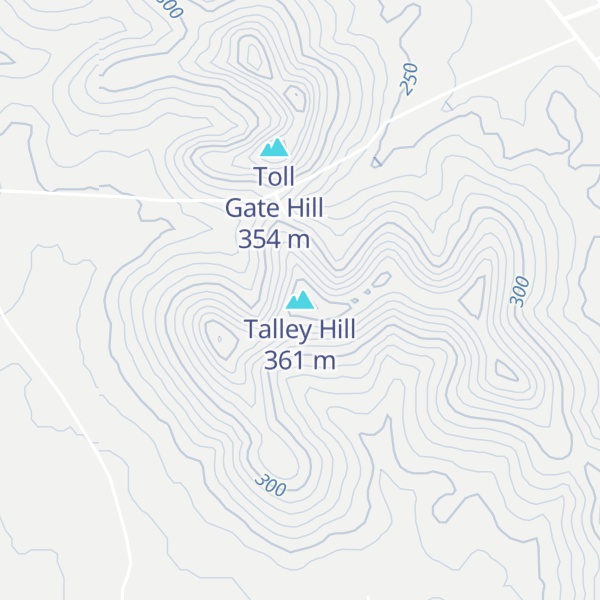 Map of Talley Hill