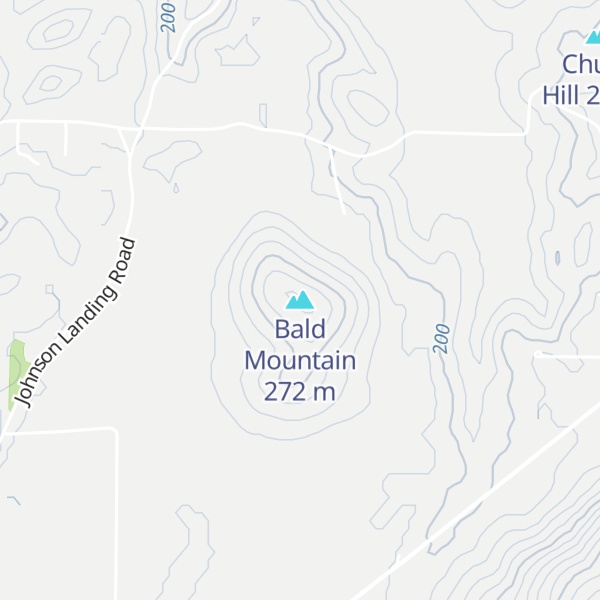 Map of Bald Mountain
