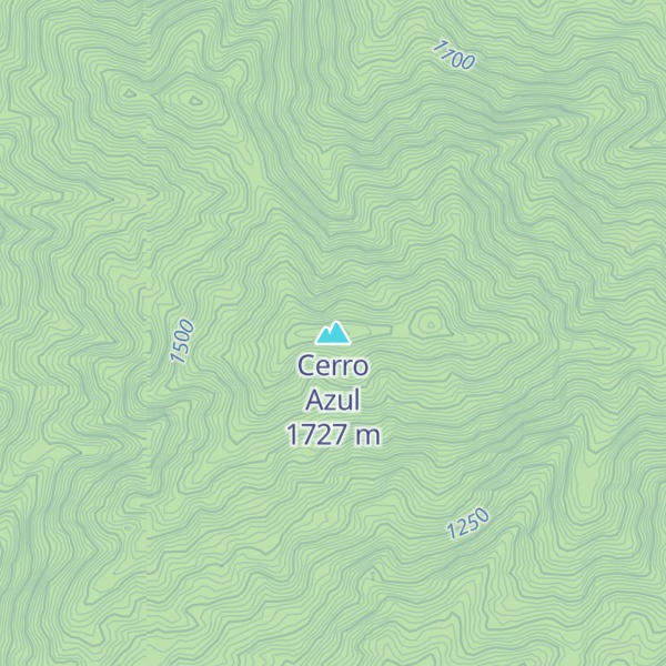 Map of Cerro Azul