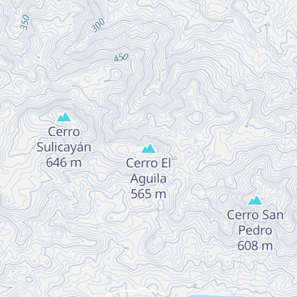 Map of Cerro El Aguila