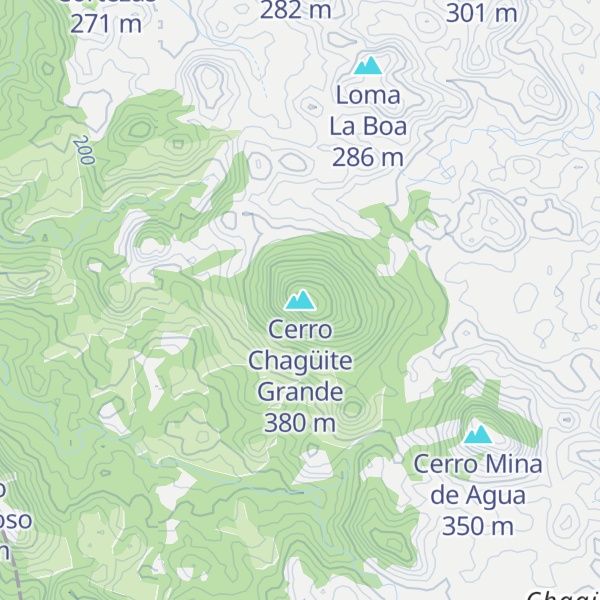 Map of Cerro Chagüite Grande
