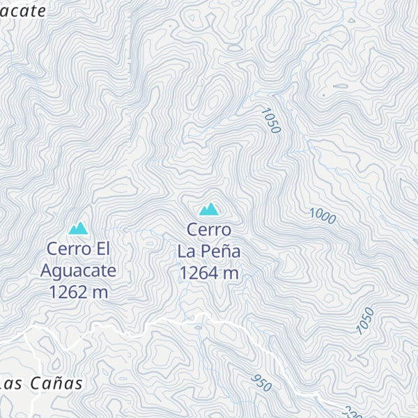 Map of Cerro La Peña