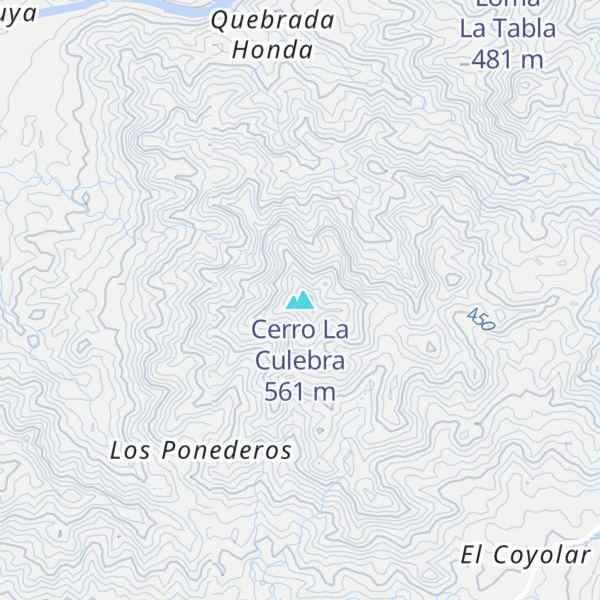 Map of Cerro La Culebra