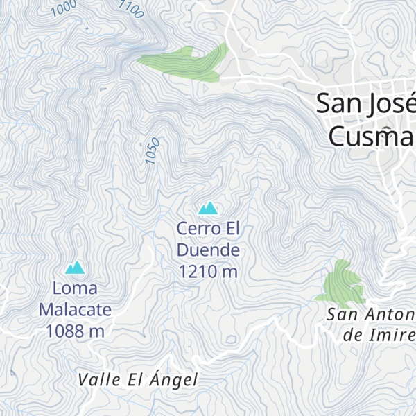 Map of Cerro El Duende