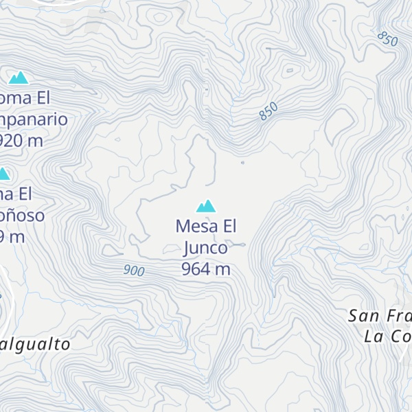 Map of Mesa El Junco