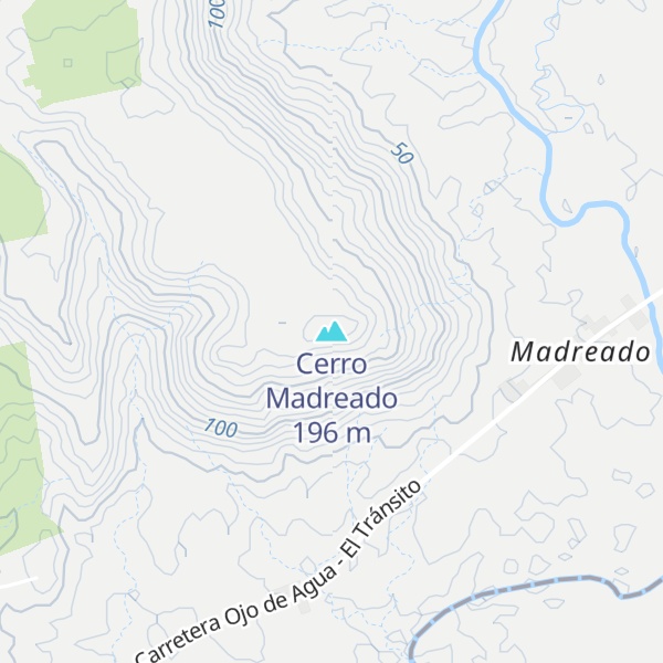 Map of Cerro Madreado