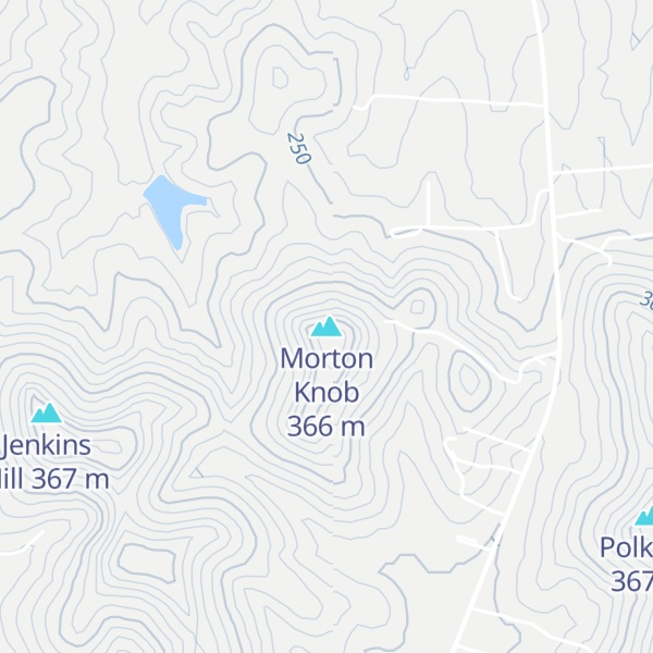 Map of Morton Knob