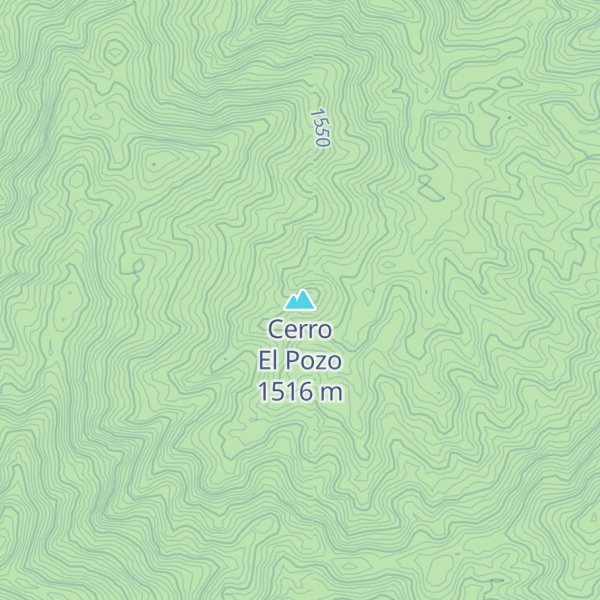 Map of Cerro El Pozo