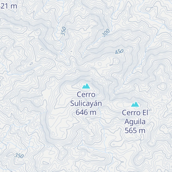 Map of Cerro Sulicayán