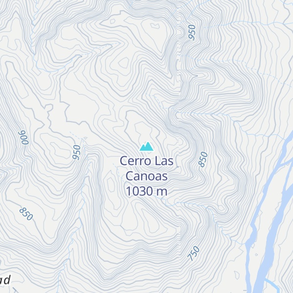Map of Cerro Las Canoas