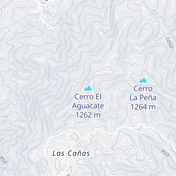 Map of Cerro El Aguacate