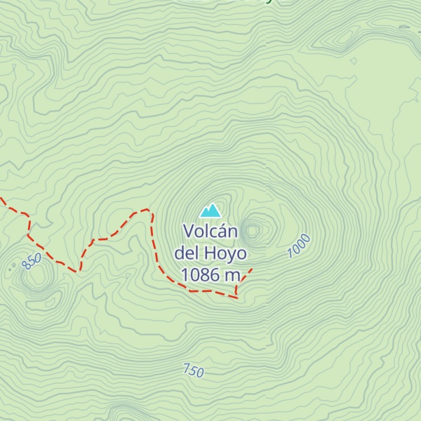 Map of Volcán del Hoyo