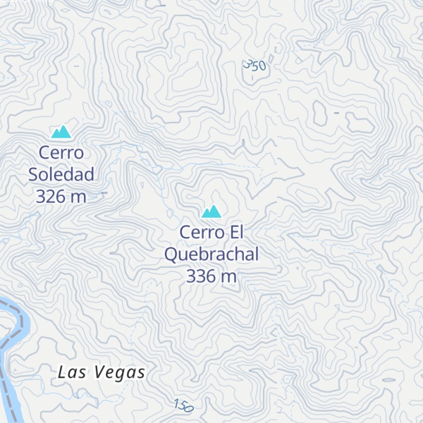 Map of Cerro El Quebrachal