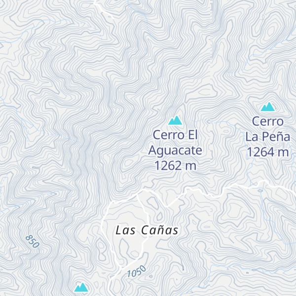 Map of Cerro Las Cañas