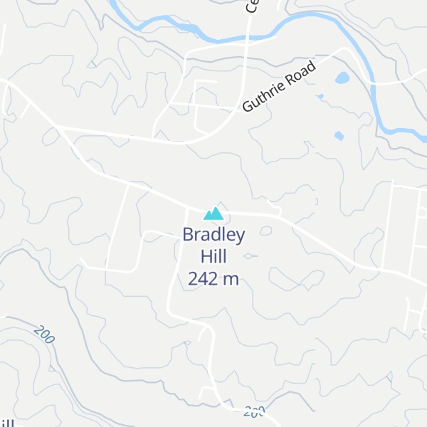 Map of Bradley Hill