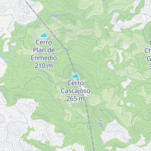 Map of Cerro Cascajoso