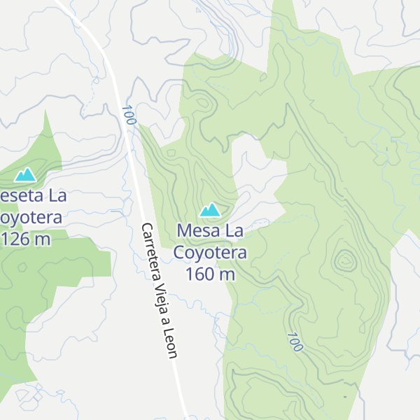 Map of Mesa La Coyotera