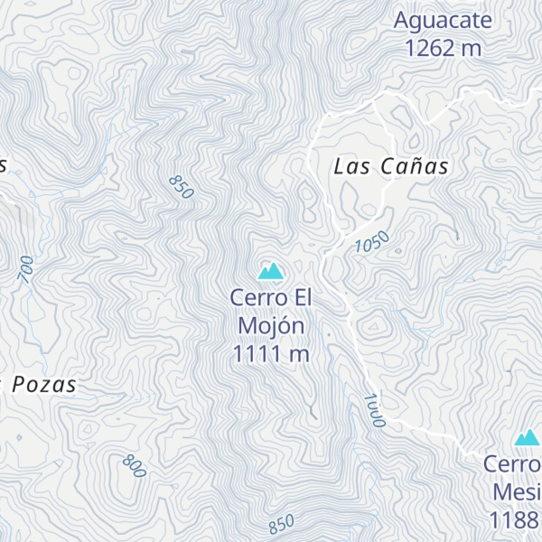 Map of Cerro El Mojón