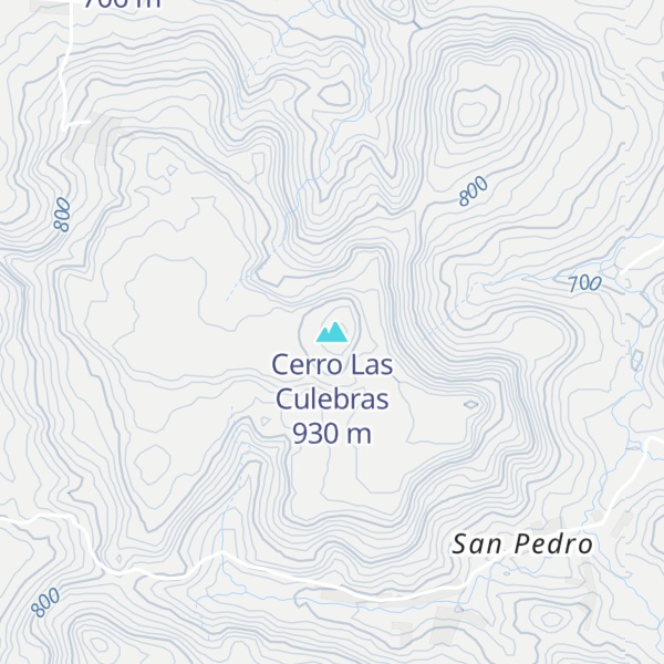 Map of Cerro Las Culebras