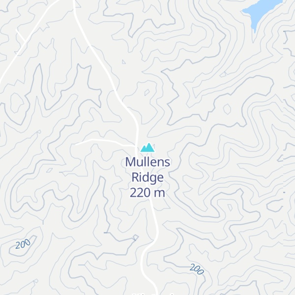 Map of Mullens Ridge