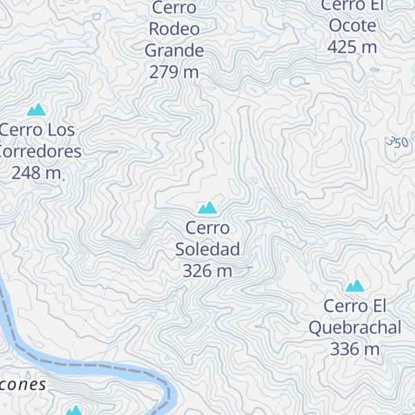 Map of Cerro Soledad