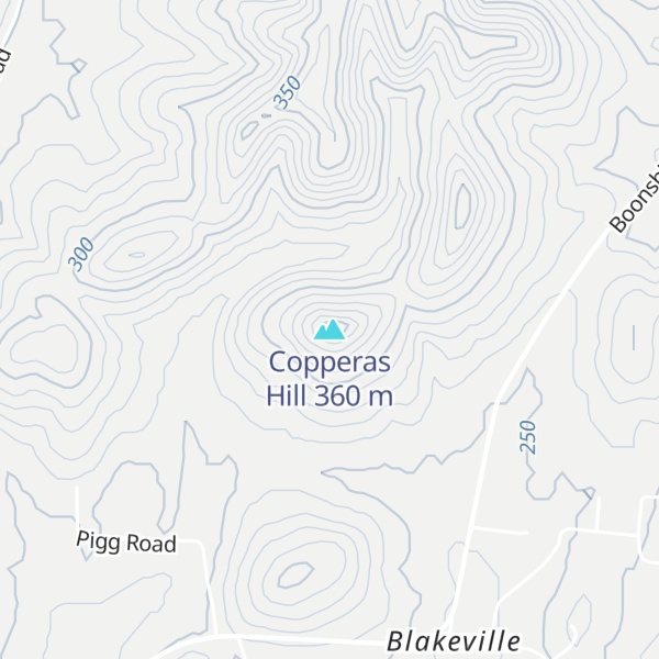 Map of Copperas Hill
