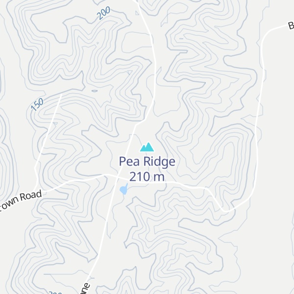 Map of Pea Ridge