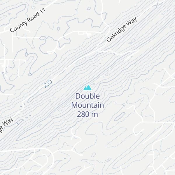 Map of Double Mountain