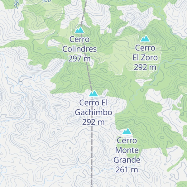 Map of Cerro El Gachimbo