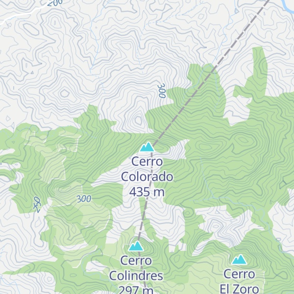 Map of Cerro Colorado