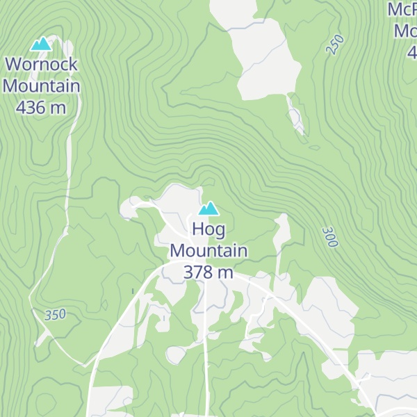 Map of Hog Mountain