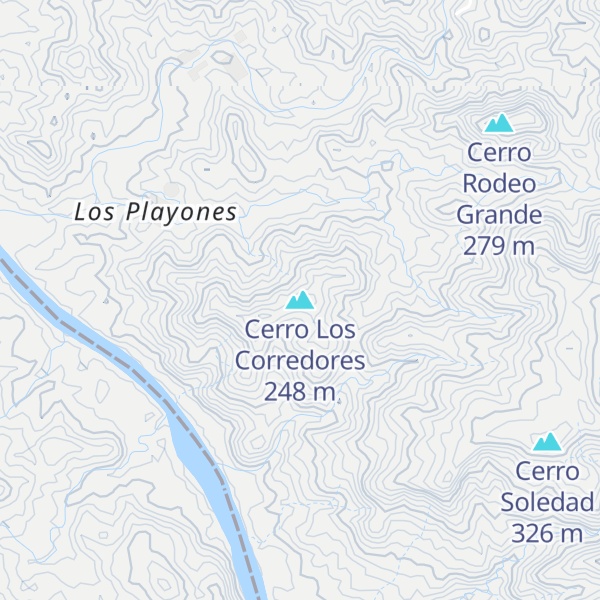Map of Cerro Los Corredores
