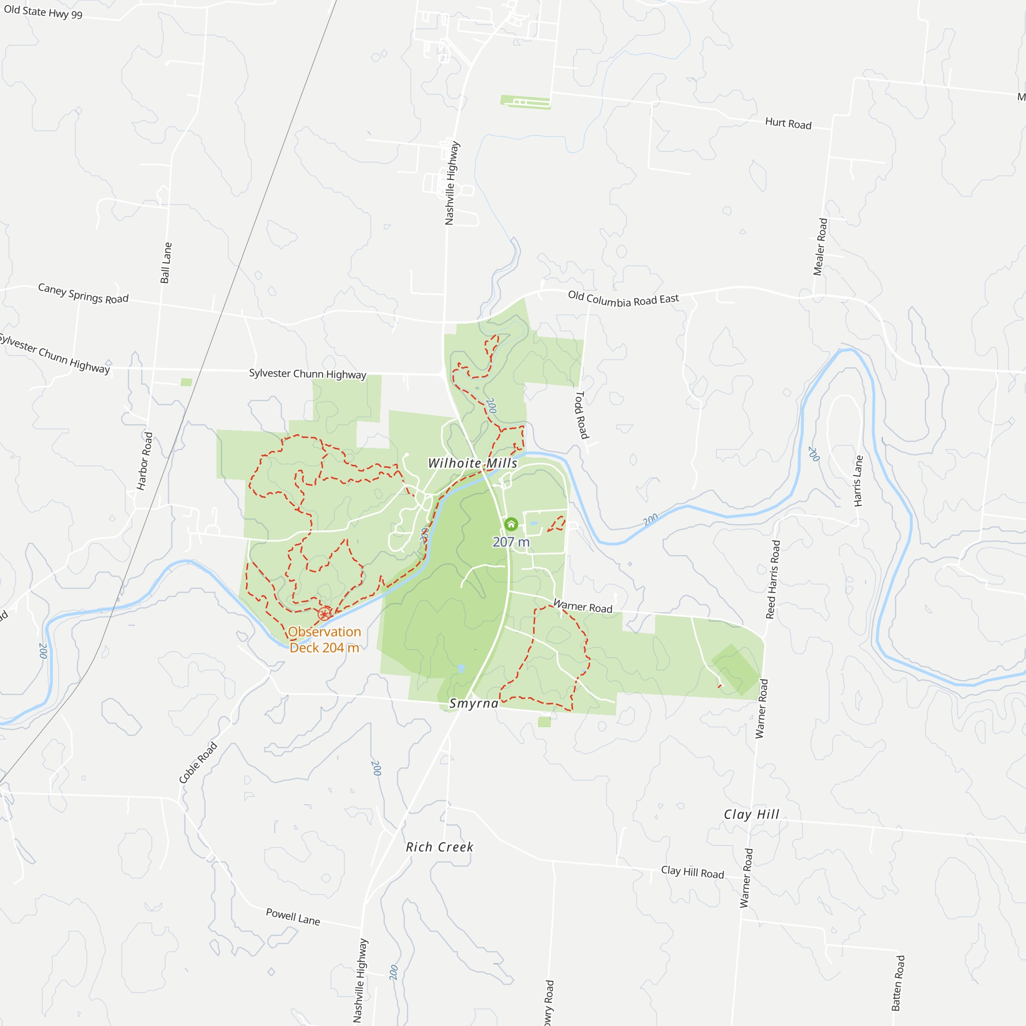 Henry Horton Visitor Center / Park Office map
