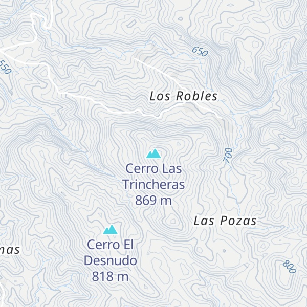Map of Cerro Las Trincheras