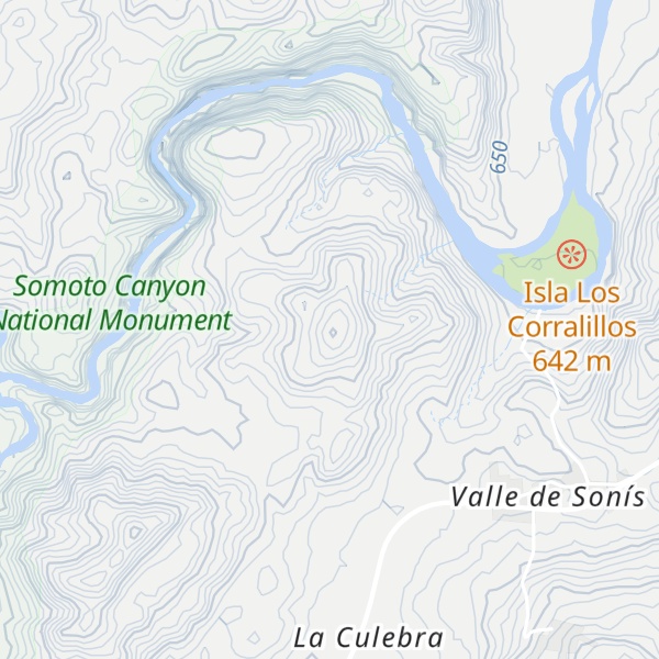 Map of Cerro Los Potreillos