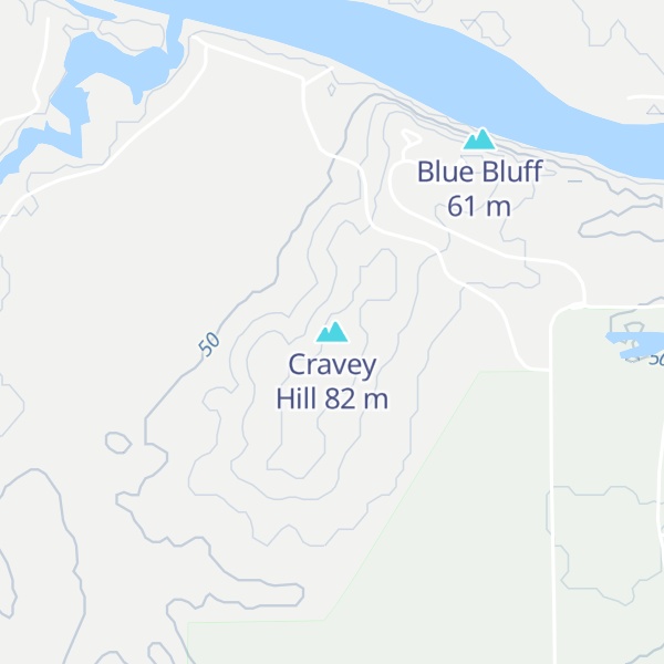 Map of Cravey Hill