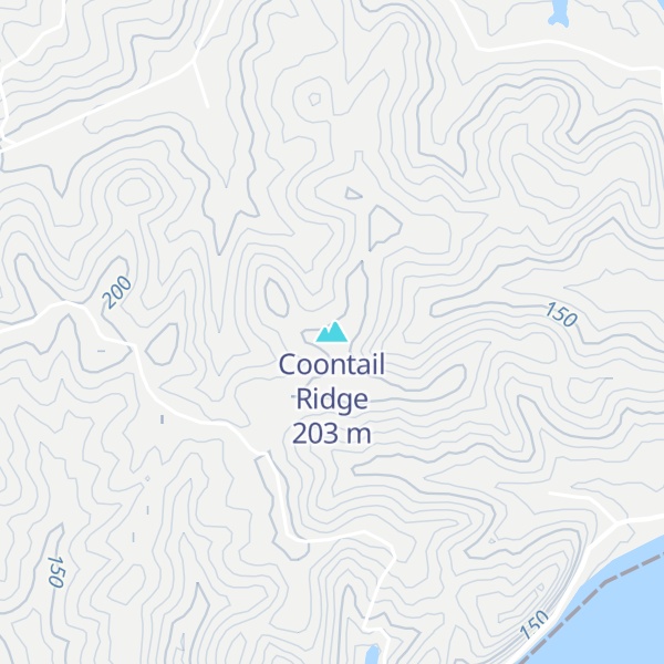 Map of Coontail Ridge