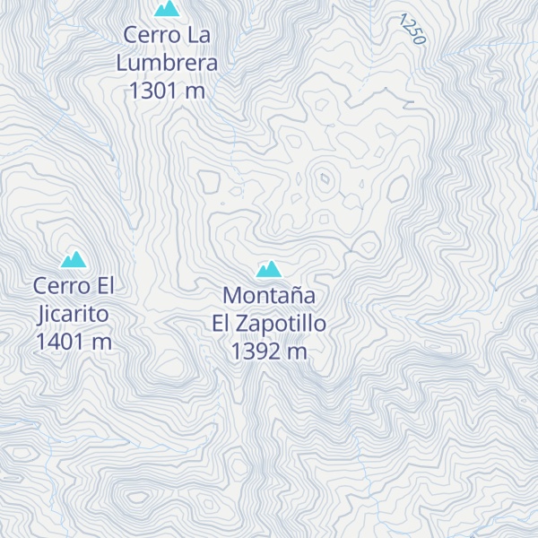 Map of Montaña El Zapotillo