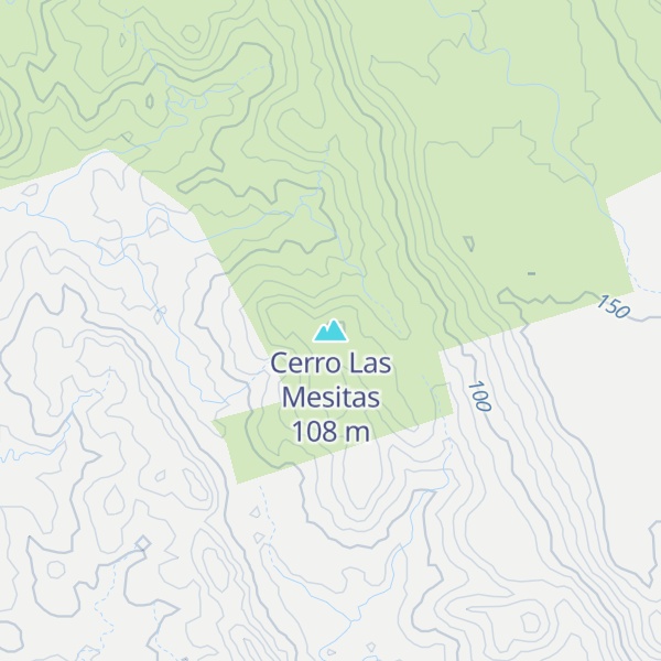 Map of Cerro Las Mesitas