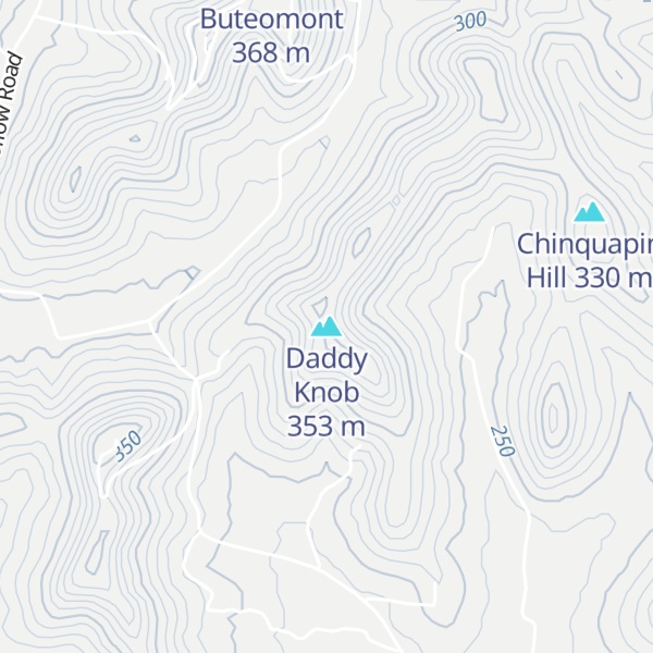 Map of Daddy Knob