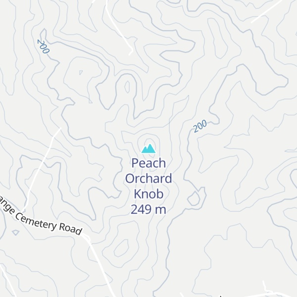 Map of Peach Orchard Knob