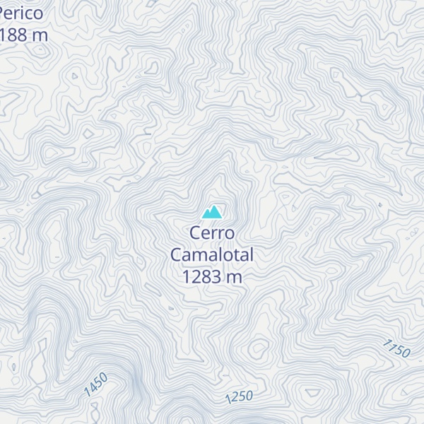 Map of Cerro Camalotal