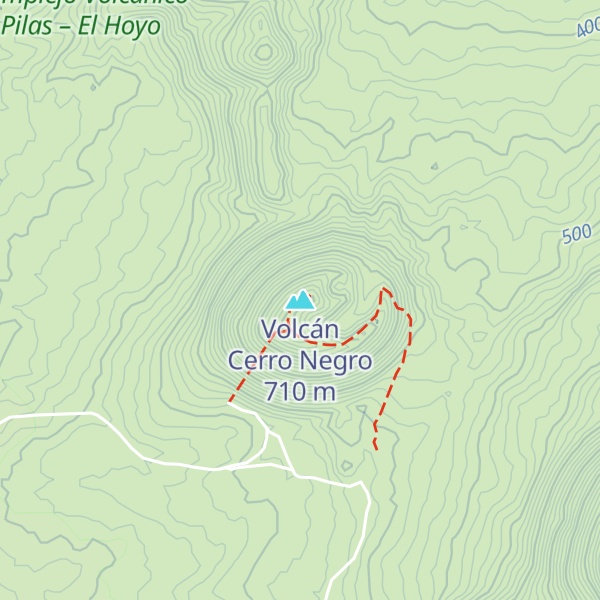 Map of Volcán Cerro Negro