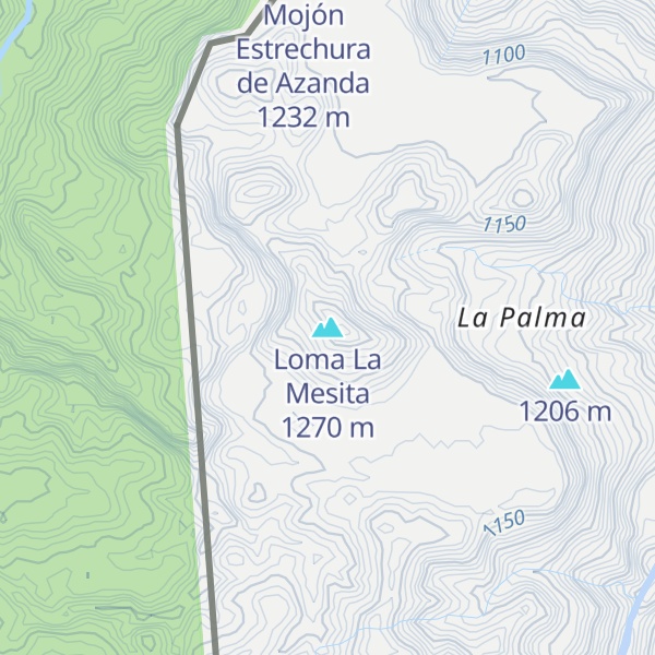 Map of Loma La Mesita