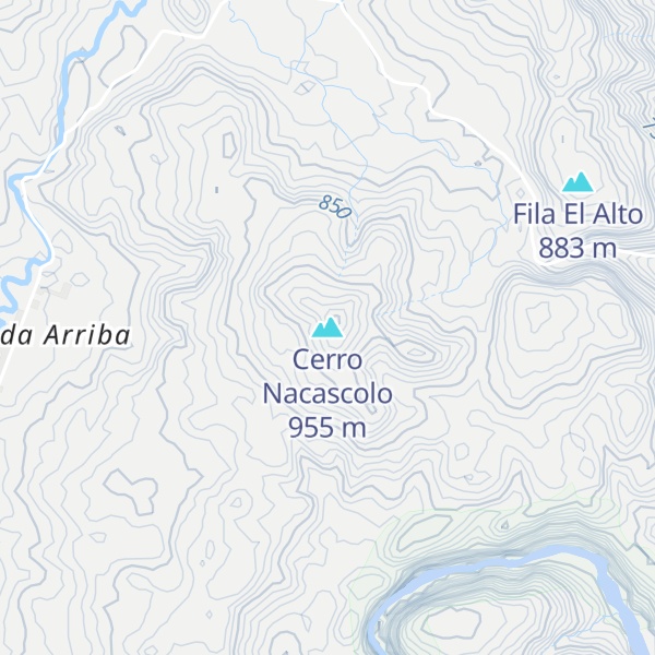 Map of Cerro Nacascolo