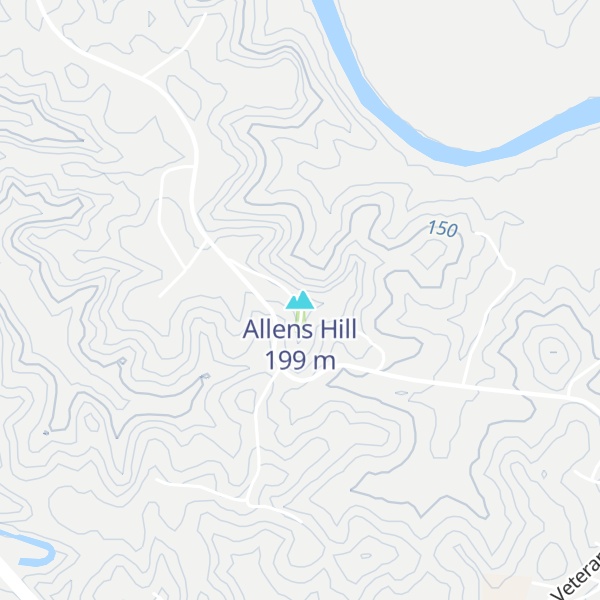 Map of Allens Hill