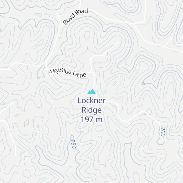 Map of Lockner Ridge